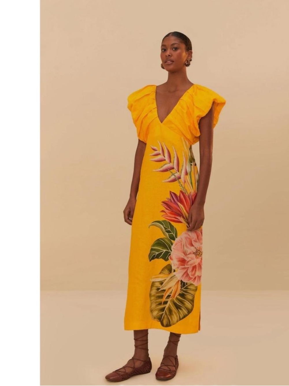 Farm rio spring awakening midi dress